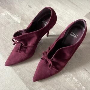 Stuart Weitzman Aokhi Pointy Suede Bootie Heel Women’s Size 8.5